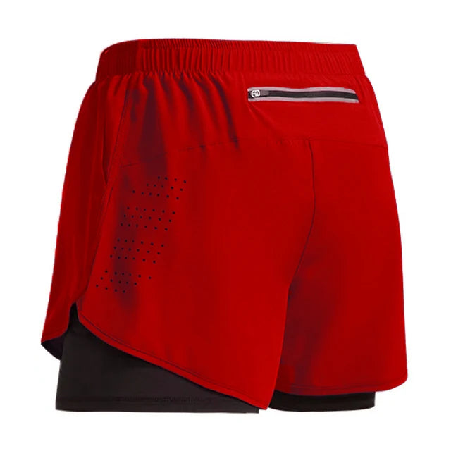 Men’s 2-in-1 Quick-Dry Running & Gym Shorts – Summer Workout