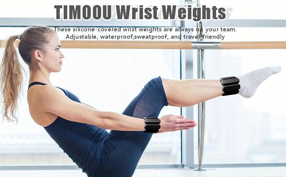 Adjustable Ankle & Wrist Weights Set – 2pcs (1lb Each, Purple)