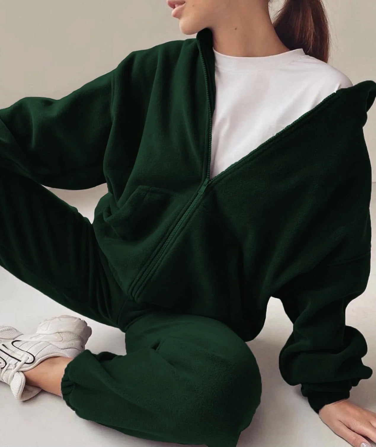 Women’s Two-Piece Loose Sports Sweater & Pants Set