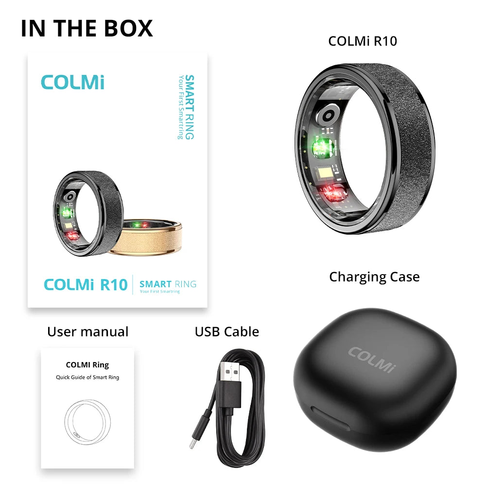 COLMI R10 Smart Ring – Health & Sleep Monitor, 5ATM Waterproof