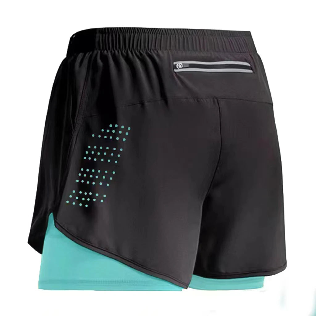 Men’s 2-in-1 Quick-Dry Running & Gym Shorts – Summer Workout