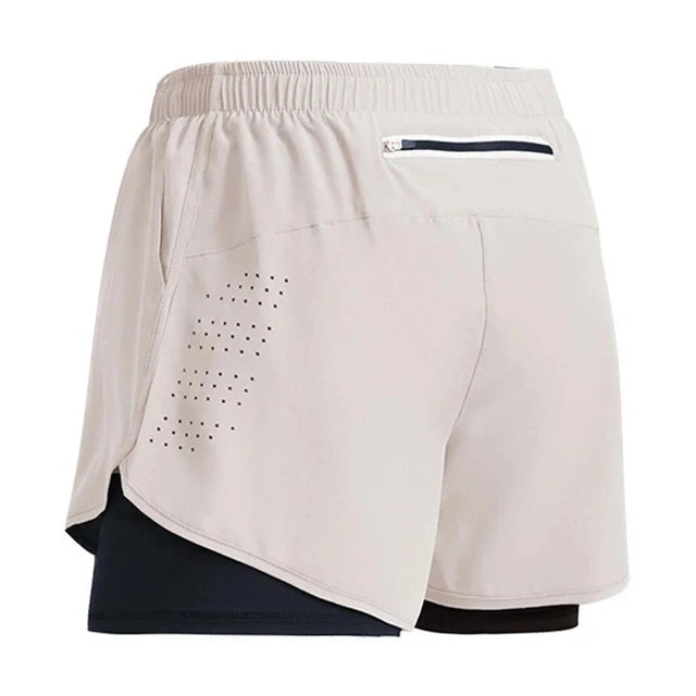 Men’s 2-in-1 Quick-Dry Running & Gym Shorts – Summer Workout