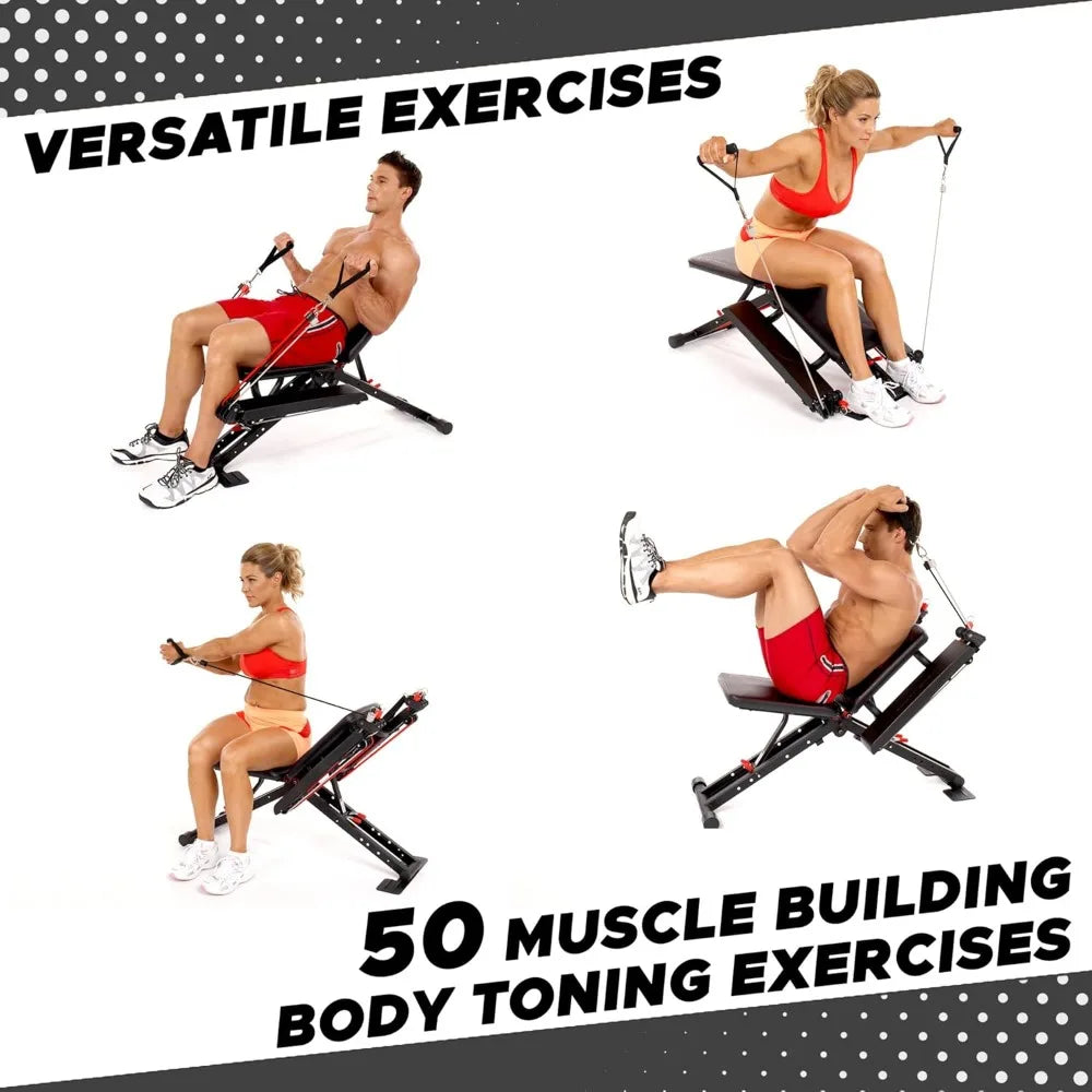 Compact Home Gym Fitness Equipment – Versatile Workout System