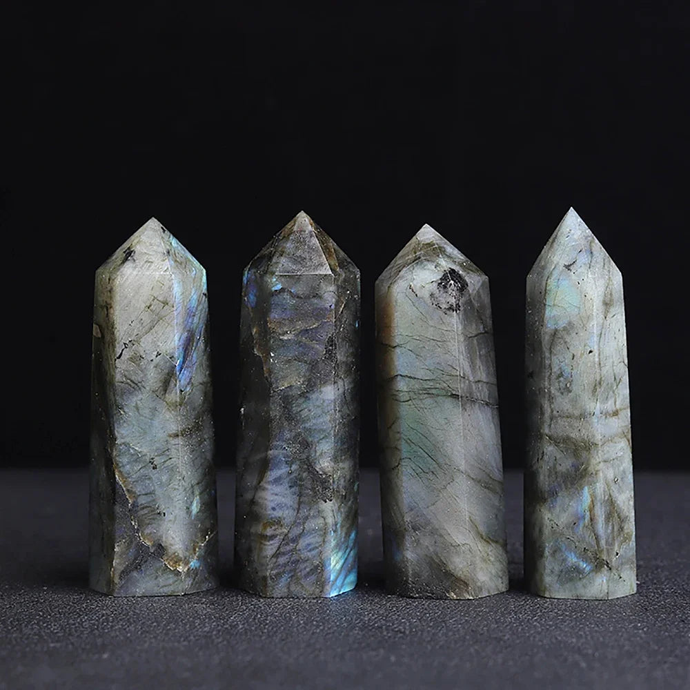 Natural Crystal Point Wand – Rose Quartz & Amethyst Healing Stones for Witchcraft, Decoration & Meditation