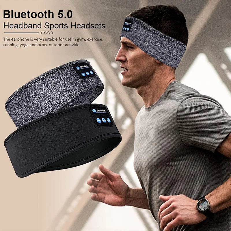 Bluetooth Headband Headphones – Wireless Sports & Sleep Eye Mask