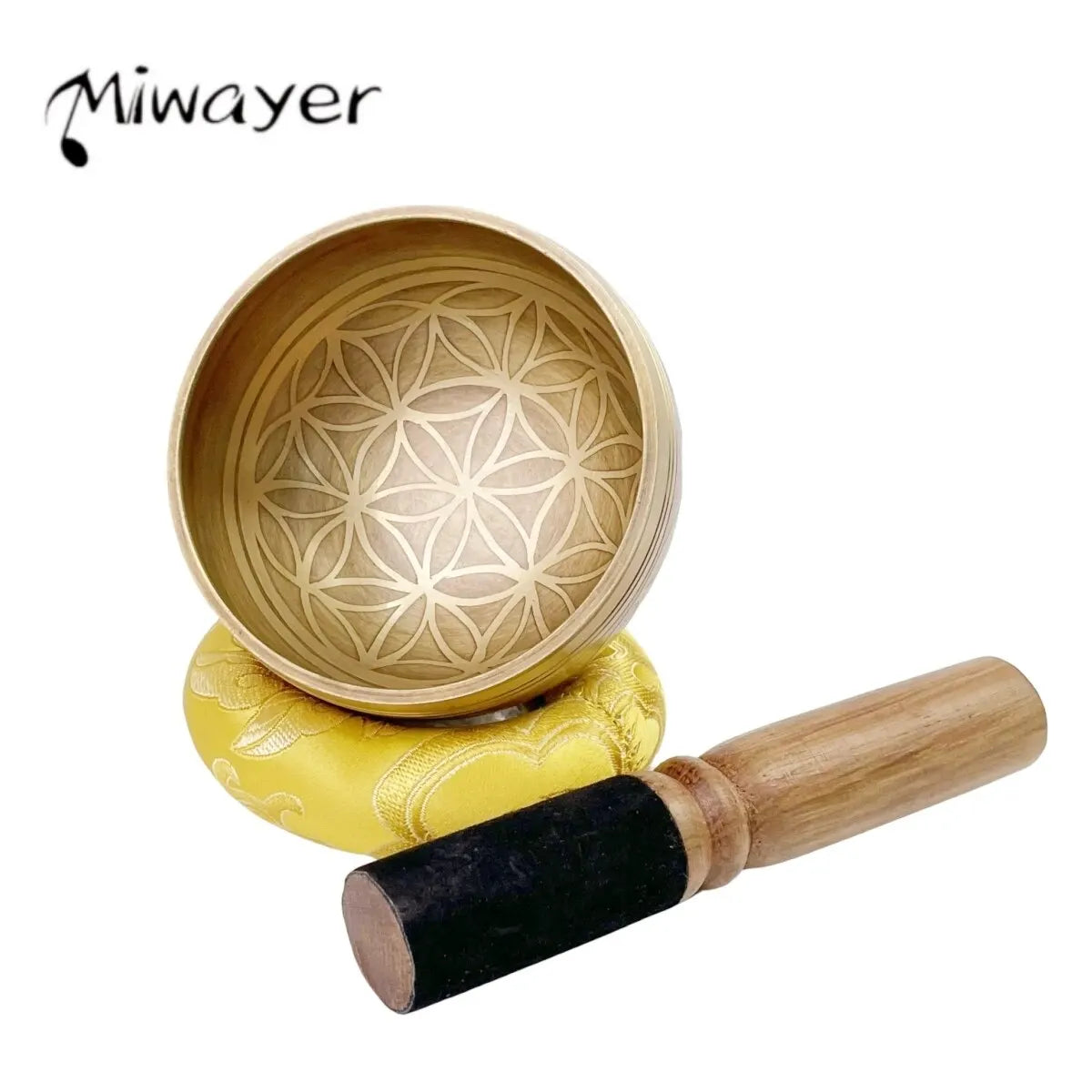 Miwayer Tibetan Singing Bowl Set – Flower of Life Design