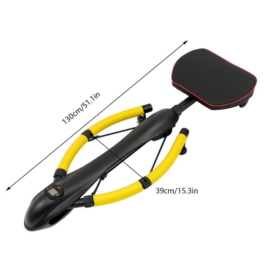 Durable Step Machine with Adjustable Tension and Length, Real-Time Fitness Data Feedback, Strengthen Abs and Arms, Compact and