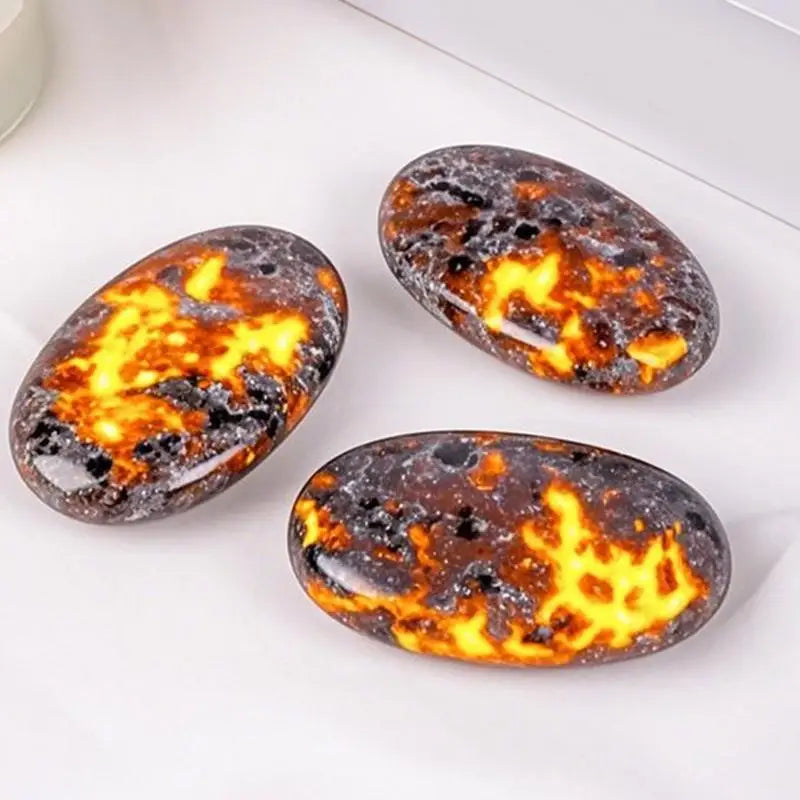 Natural Raw Stone Flame Meditation Stone Hand Sensory Toy Natural Meditation Tool Desktop Ornament For Fountain Decoration