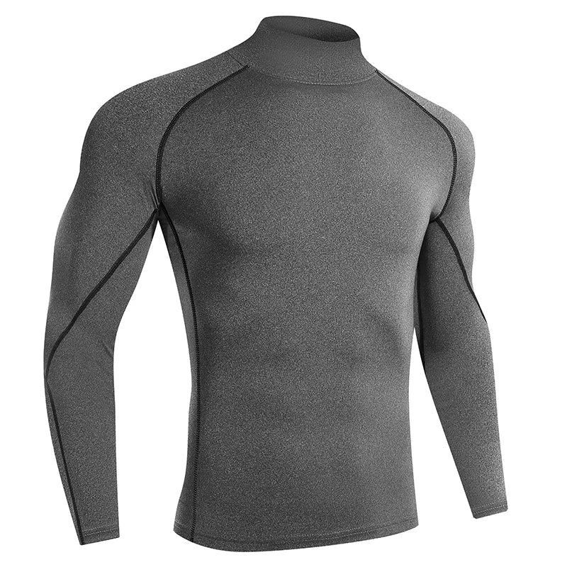 Men’s Quick-Dry Compression Long Sleeve Sports Shirt – Gym & Running