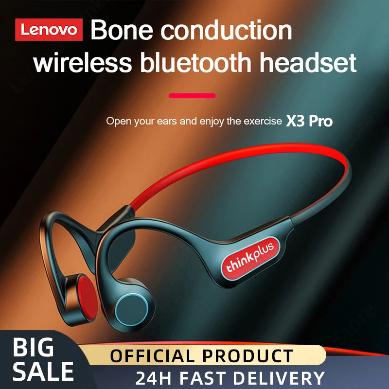 Lenovo X3 Pro Bone Conduction Earphones – Bluetooth HiFi, Waterproof