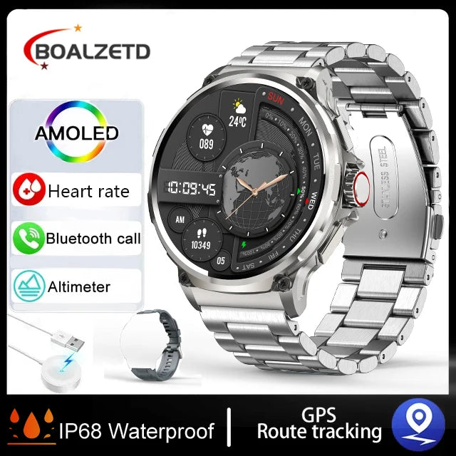 1.85” Ultra HD Smart Watch – GPS, Bluetooth Call, Fitness Tracker