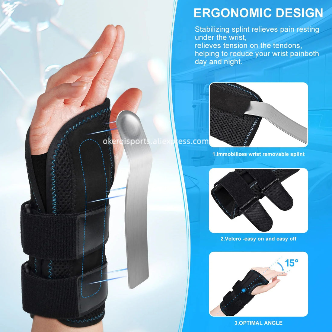 Adjustable Wrist Support Brace – Left & Right Hand