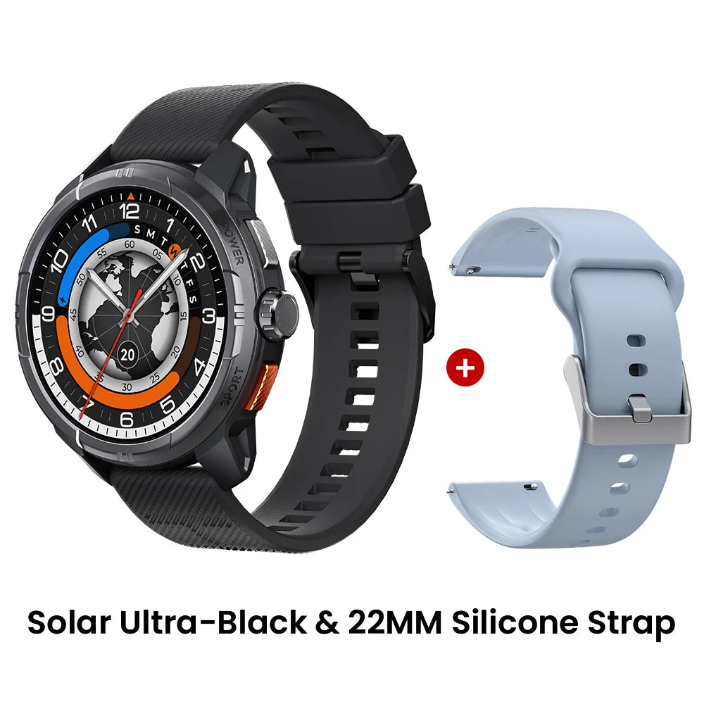 HAYLOU Solar Ultra GPS Smart Watch – 1.6" AMOLED, Bluetooth Calls, 5ATM