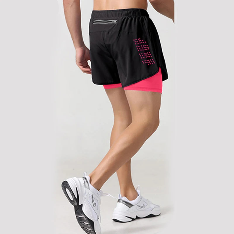 Men’s 2-in-1 Quick-Dry Running & Gym Shorts – Summer Workout