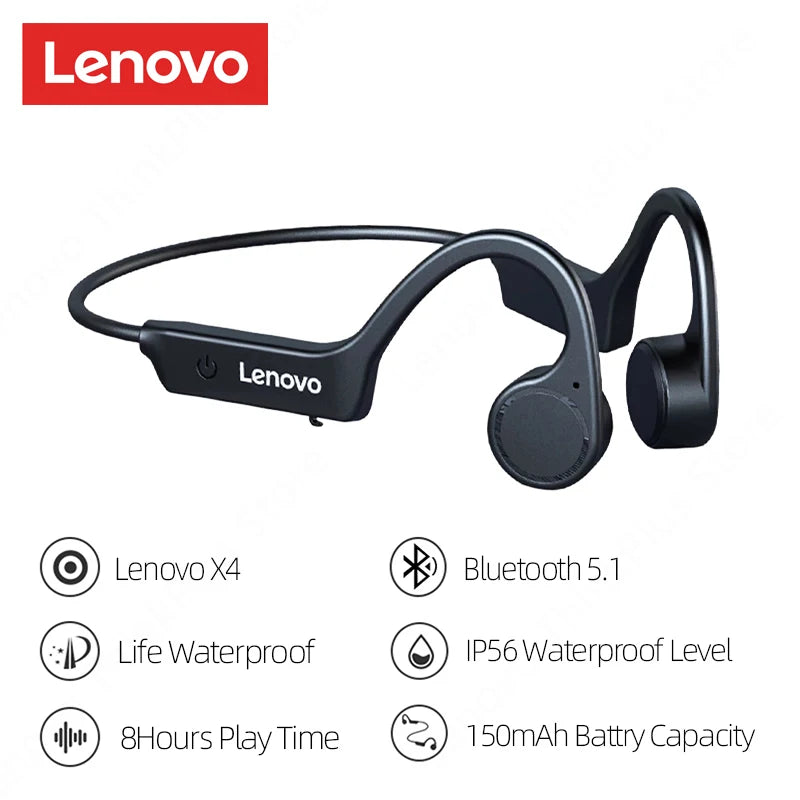 Lenovo X3 Pro Bone Conduction Earphones – Bluetooth HiFi, Waterproof