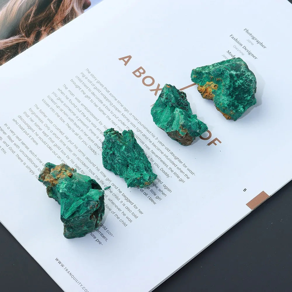 Natural Rough Malachite Raw Stone – Crystal Mineral Specimen for Decoration & Collection