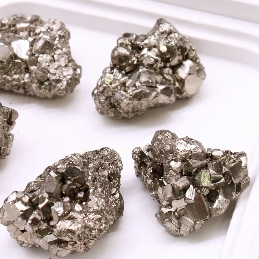 Natural Peru Pyrite Stone – Crystal Mineral Specimen Cube Cluster for Energy & Decoration