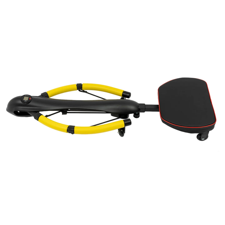 Durable Step Machine with Adjustable Tension and Length, Real-Time Fitness Data Feedback, Strengthen Abs and Arms, Compact and