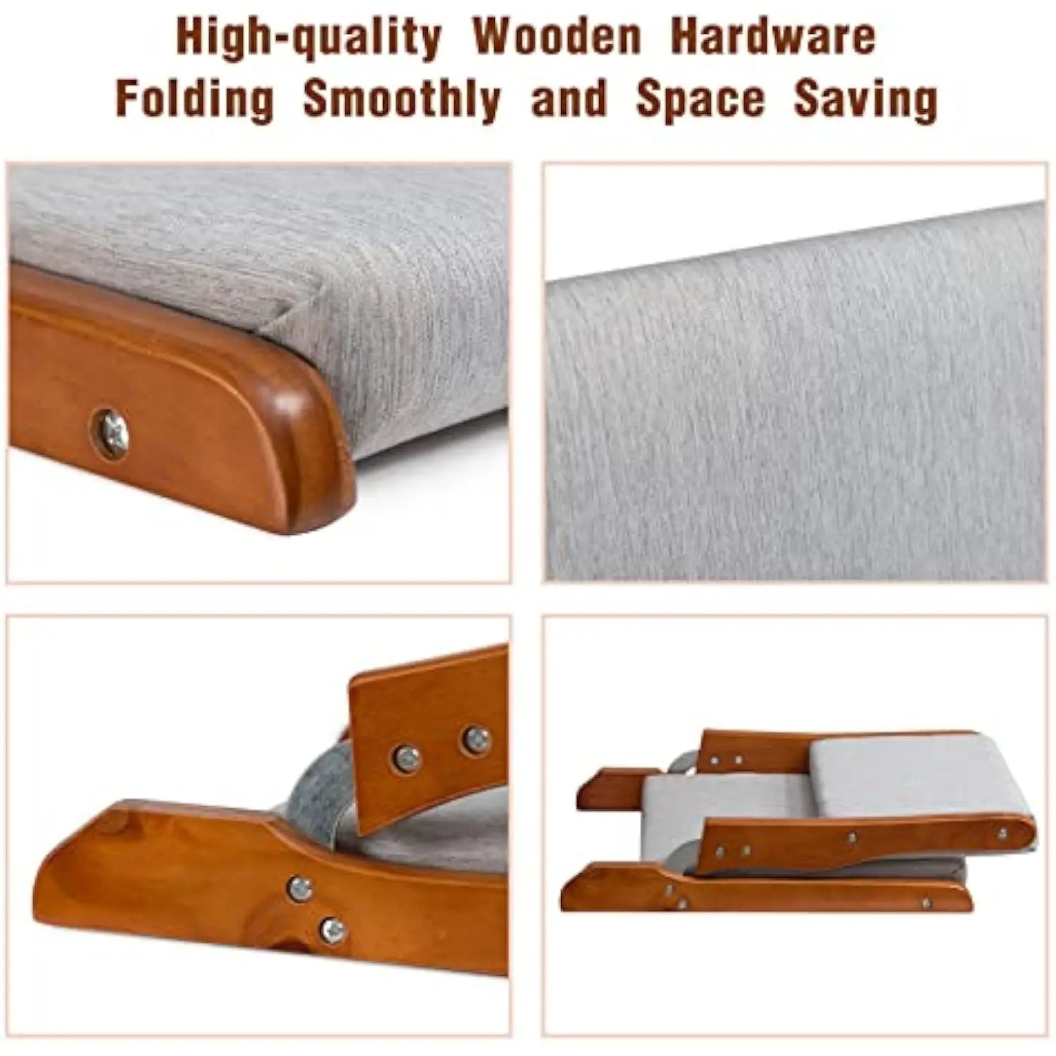 Foldable Japanese Floor Chair with Back Support