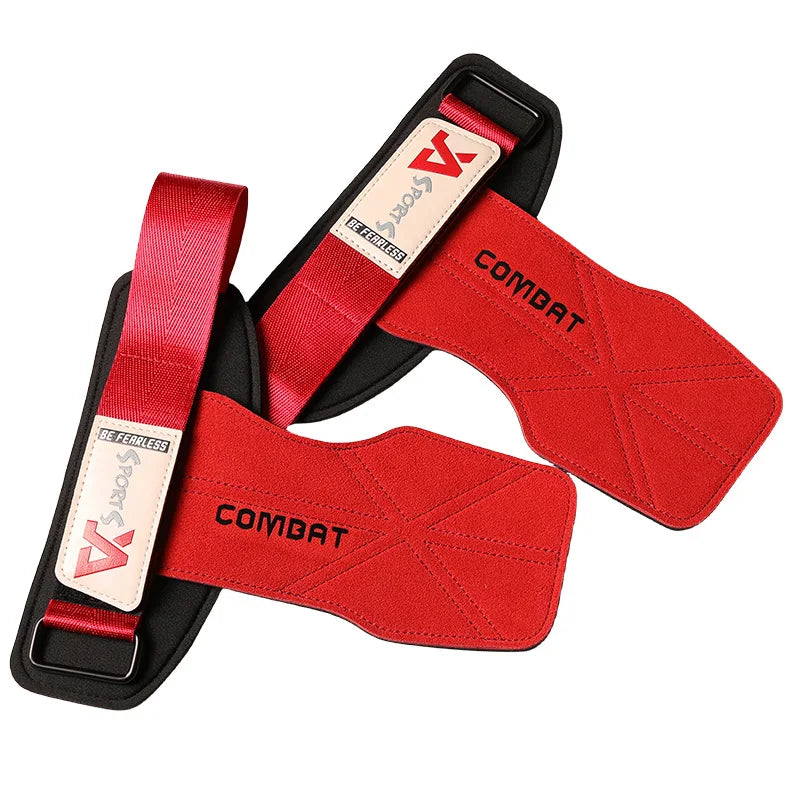 Professional Cowhide Gym Gloves & Lifting Pads – 1 Pair