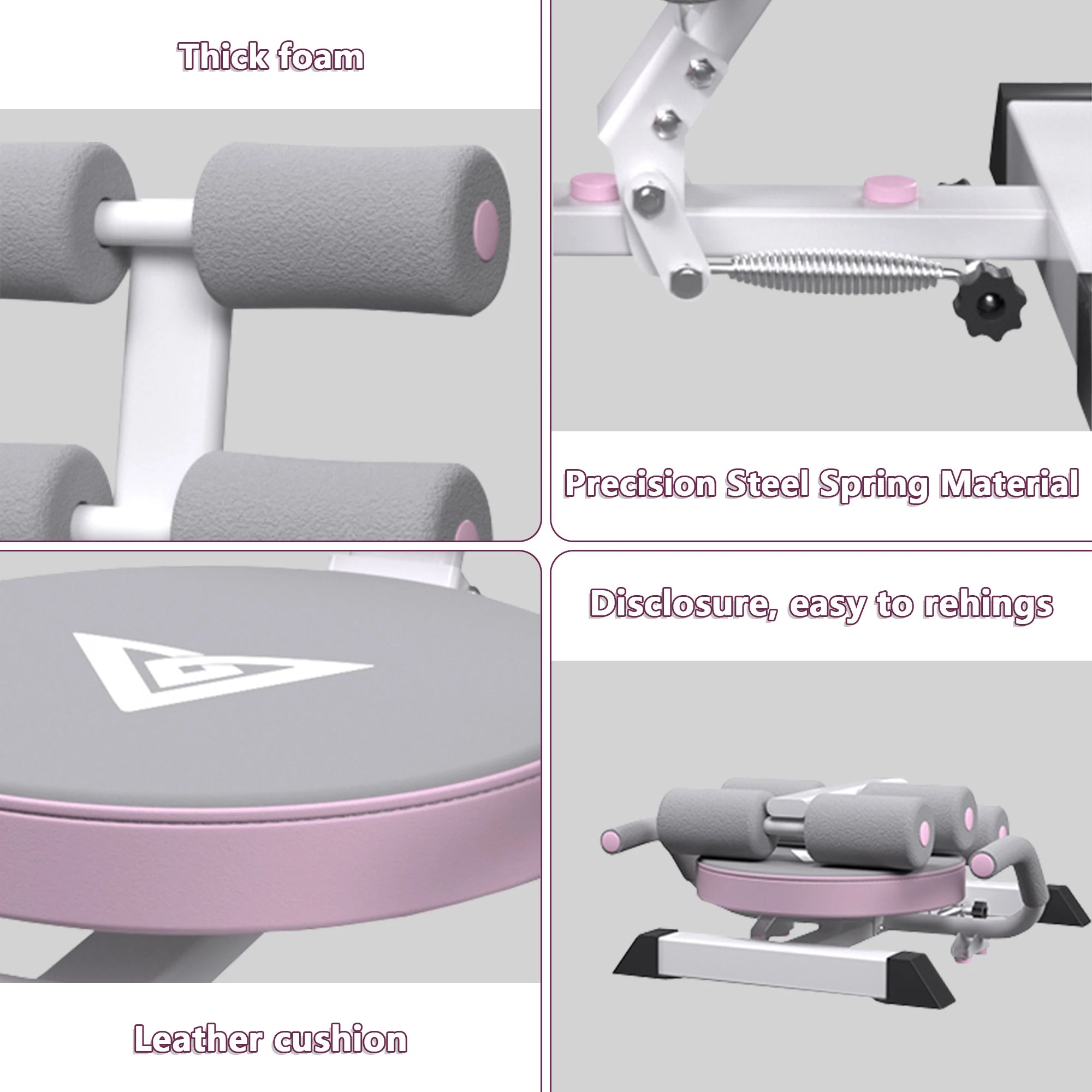Ab Machine Sit-Up Bench – Portable Core & Abs Exerciser