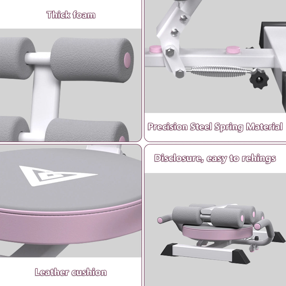 Ab Machine Sit Up Bench Abs Exerciser EquipmentAbdominal Portable Workout Crunch Core Fitness Workout Gym Fitness Machine