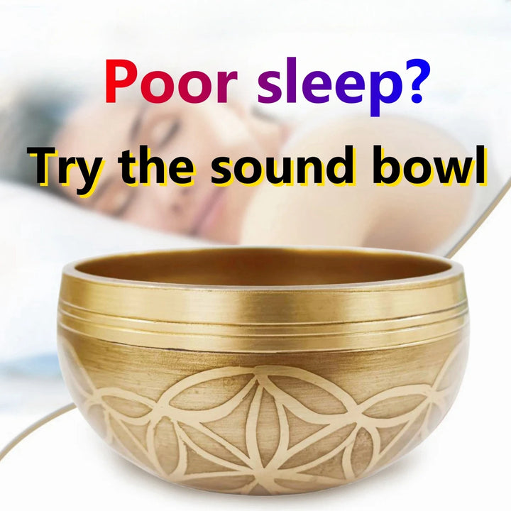 Miwayer Tibetan Singing Bowl Set – Flower of Life Design