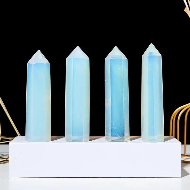 Natural Crystal Point Wand – Rose Quartz & Amethyst Healing Stones for Witchcraft, Decoration & Meditation