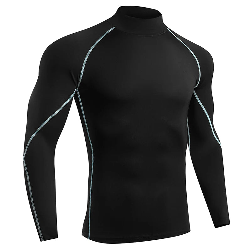 Men’s Quick-Dry Compression Long Sleeve Sports Shirt – Gym & Running