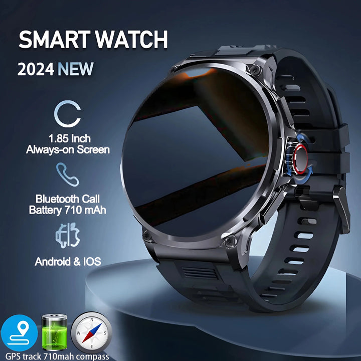 1.85” Ultra HD Smart Watch – GPS, Bluetooth Call, Fitness Tracker