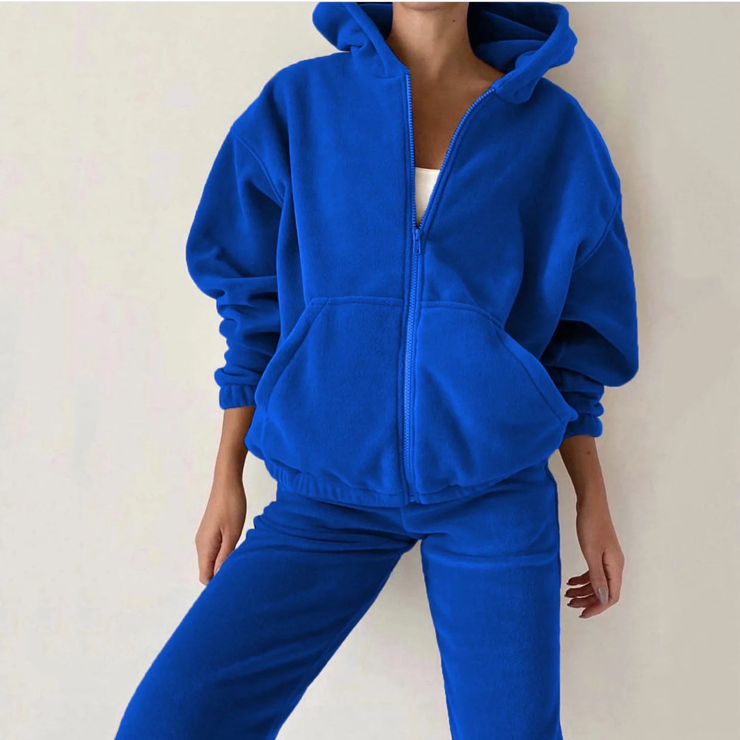 Women’s Two-Piece Loose Sports Sweater & Pants Set