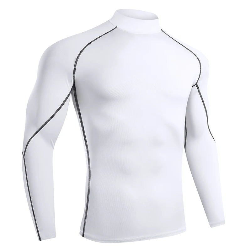 Men’s Quick-Dry Compression Long Sleeve Sports Shirt – Gym & Running