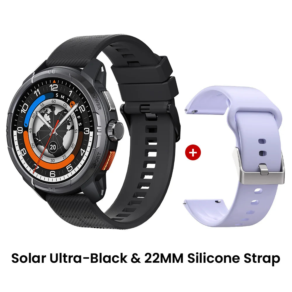 HAYLOU Solar Ultra GPS Smart Watch – 1.6" AMOLED, Bluetooth Calls, 5ATM