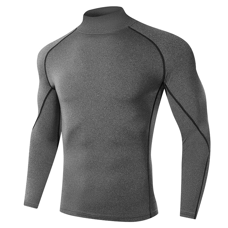 Men’s Quick-Dry Compression Long Sleeve Sports Shirt – Gym & Running
