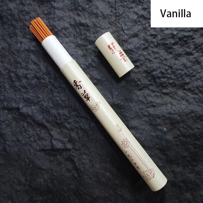 40 Sticks Natural Sandalwood Incense – Aromatherapy & Home Fragrance Pot