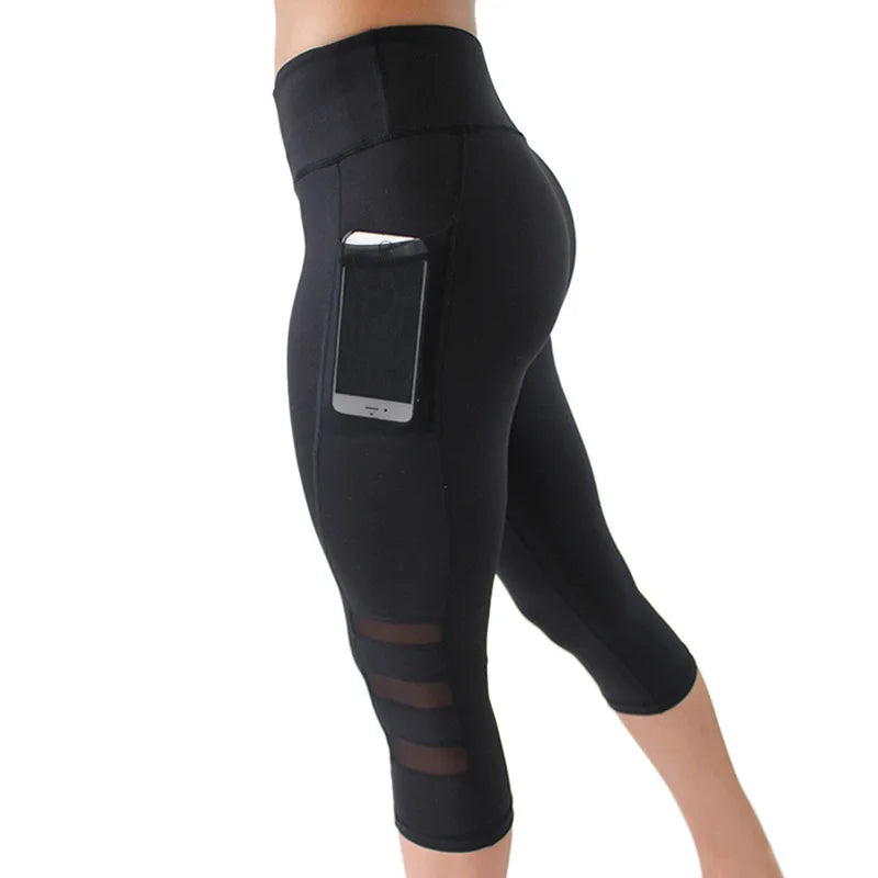 High-Waist Seamless Dotted Yoga Tights – Women’s Workout Pants