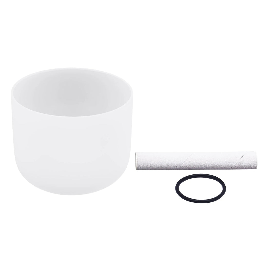 8" Heart Chakra Frosted Quartz Singing Bowl