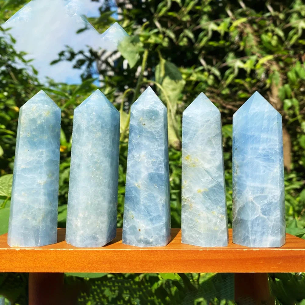 Natural Crystal Point Wand – Rose Quartz & Amethyst Healing Stones for Witchcraft, Decoration & Meditation