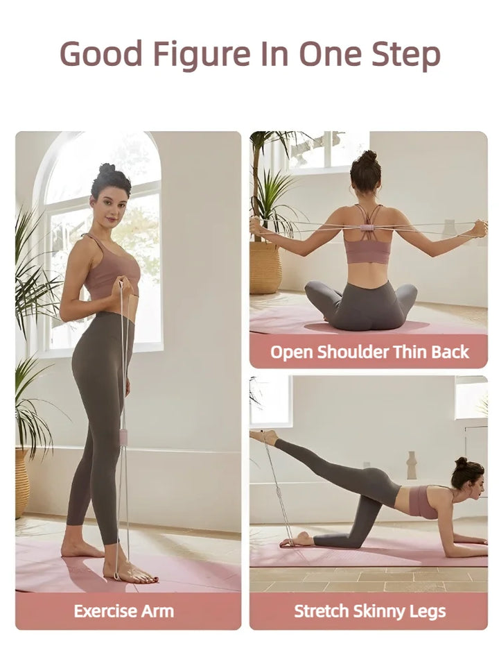 8-Tube Tensioner Yoga Band – Multi-Function Exercise Resistance Band