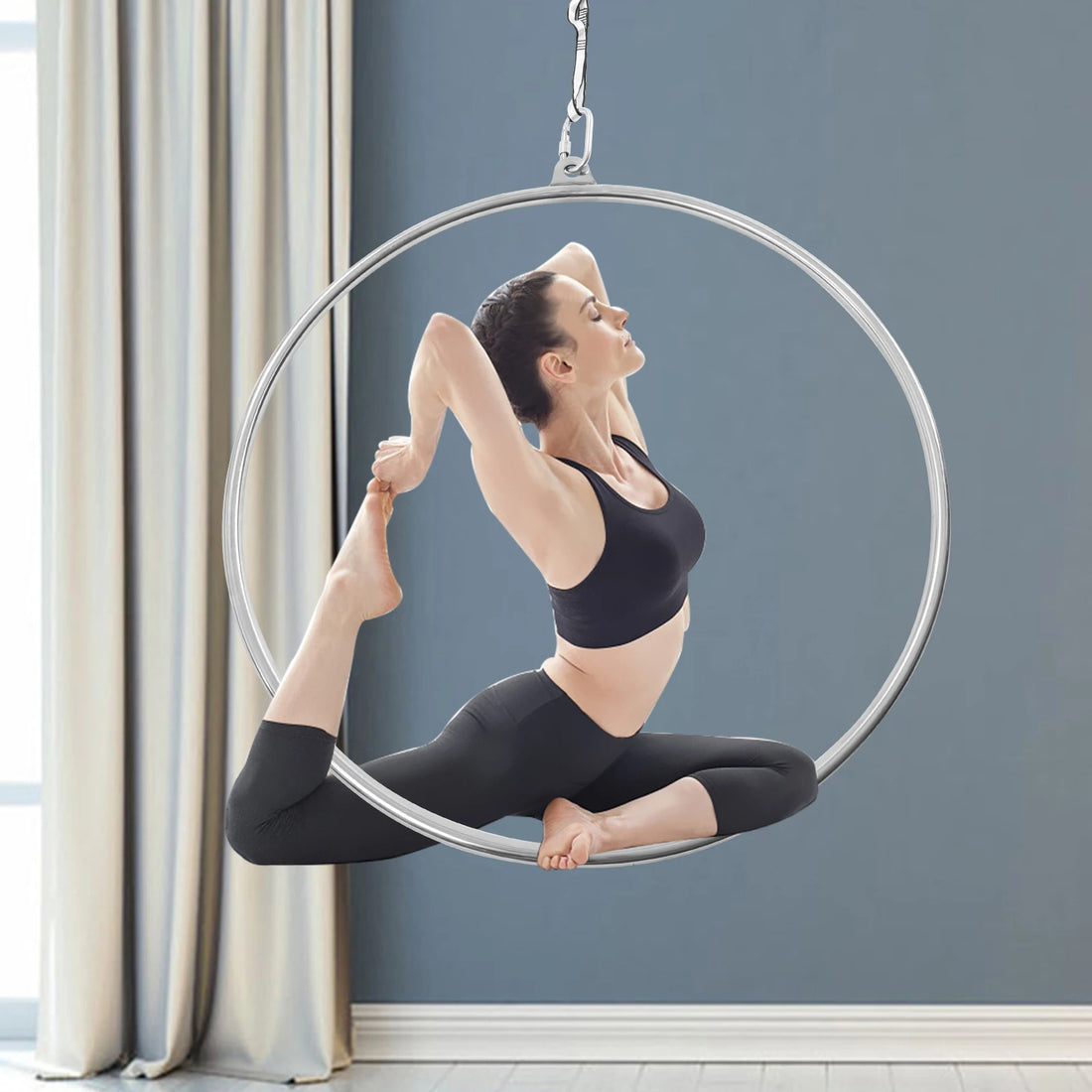 90cm Professional Aerial Hoop – Single Point Circus Ring