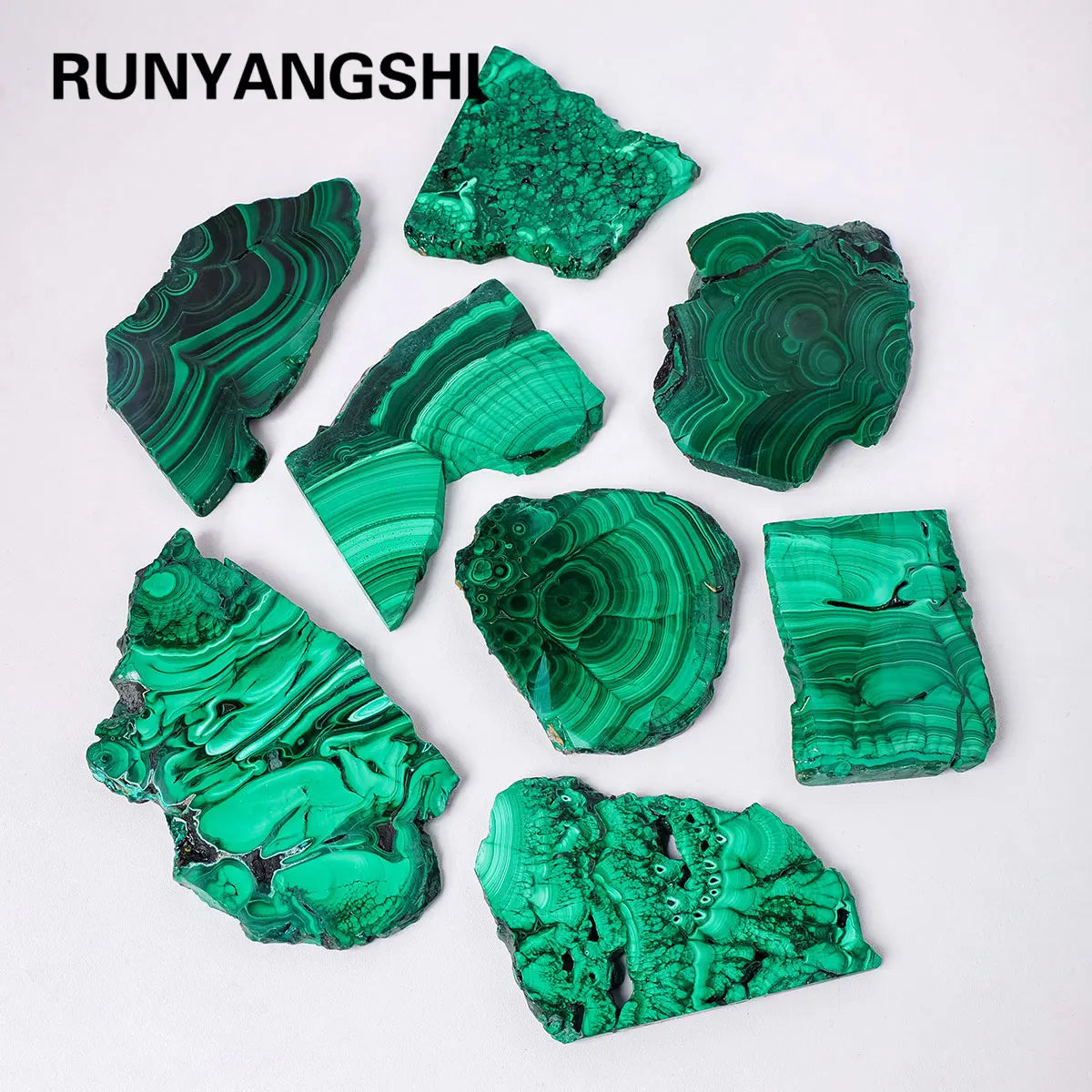 Natural Green Malachite Raw Stone – Healing Crystal Mineral Slab for Divination & Decoration
