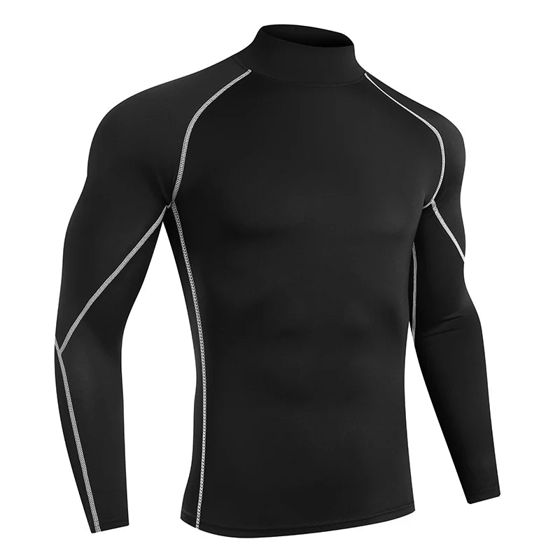 Men’s Quick-Dry Compression Long Sleeve Sports Shirt – Gym & Running