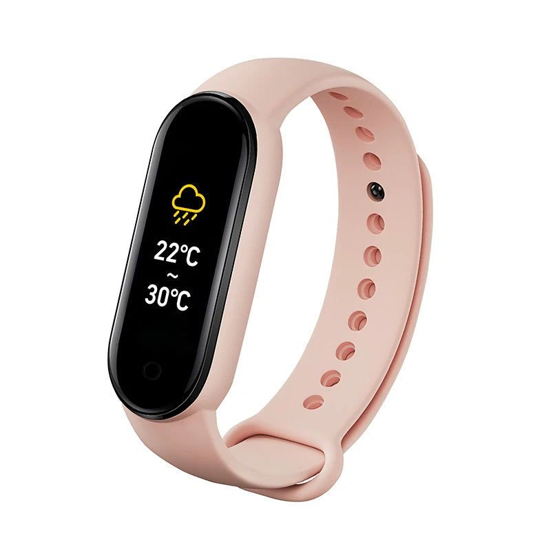 M6 Smart Watch – Fitness Bracelet with Heart & BP Monitor, Waterproof