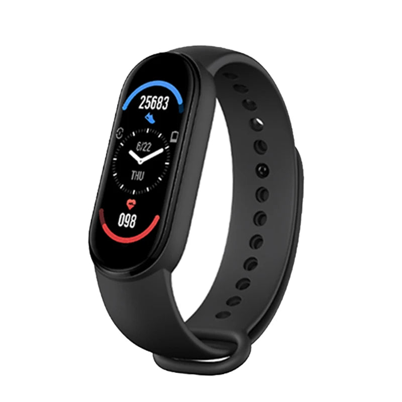 M6 Smart Watch – Fitness Bracelet with Heart & BP Monitor, Waterproof