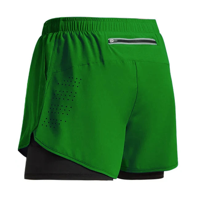 Men’s 2-in-1 Quick-Dry Running & Gym Shorts – Summer Workout
