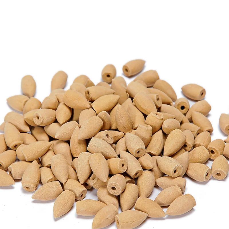 45pcs Backflow Incense Cones – Natural Sandalwood & Wormwood Reflux Incense for Yoga, Meditation & Tea Room