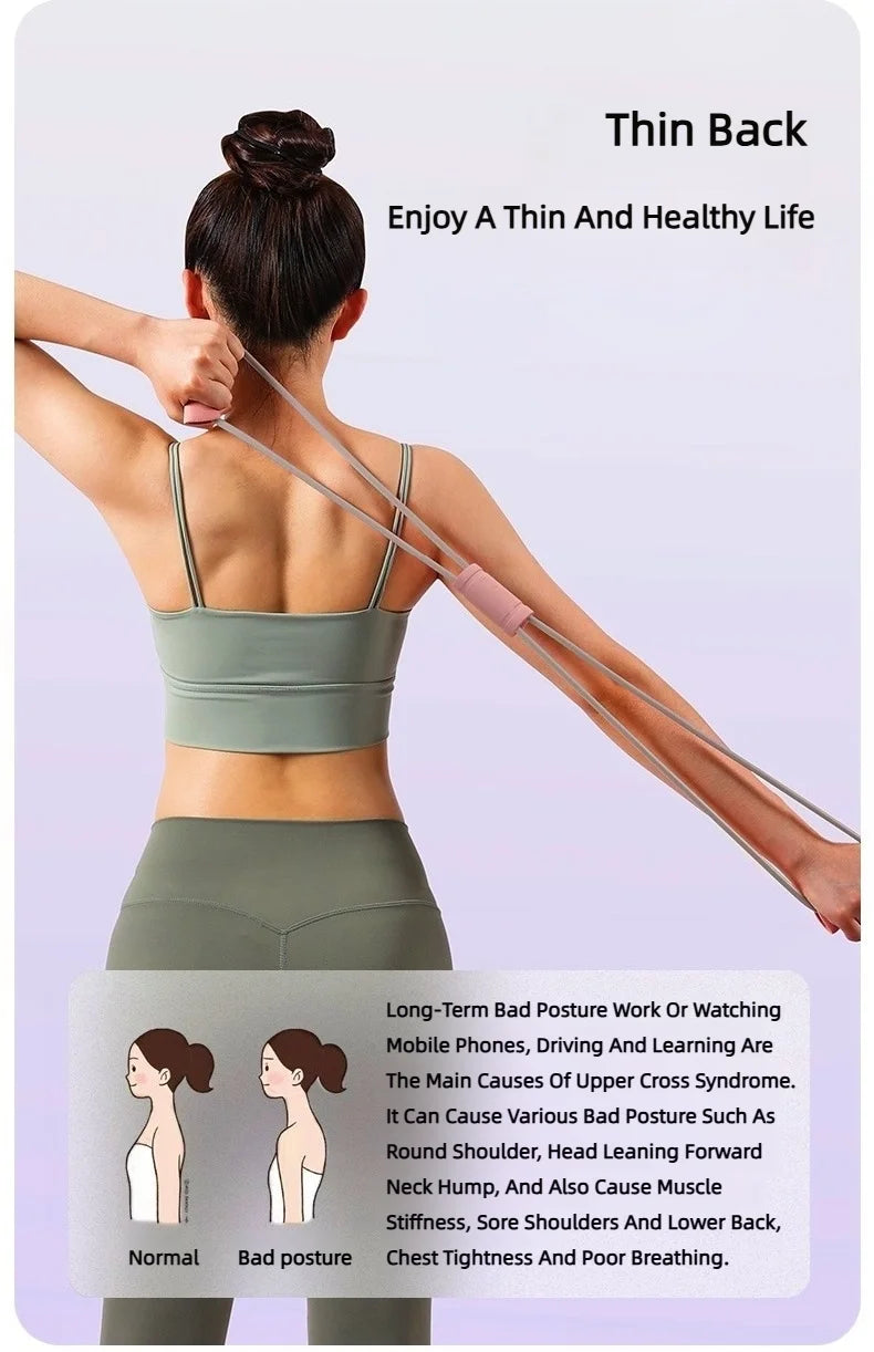 8-Tube Tensioner Yoga Band – Multi-Function Exercise Resistance Band