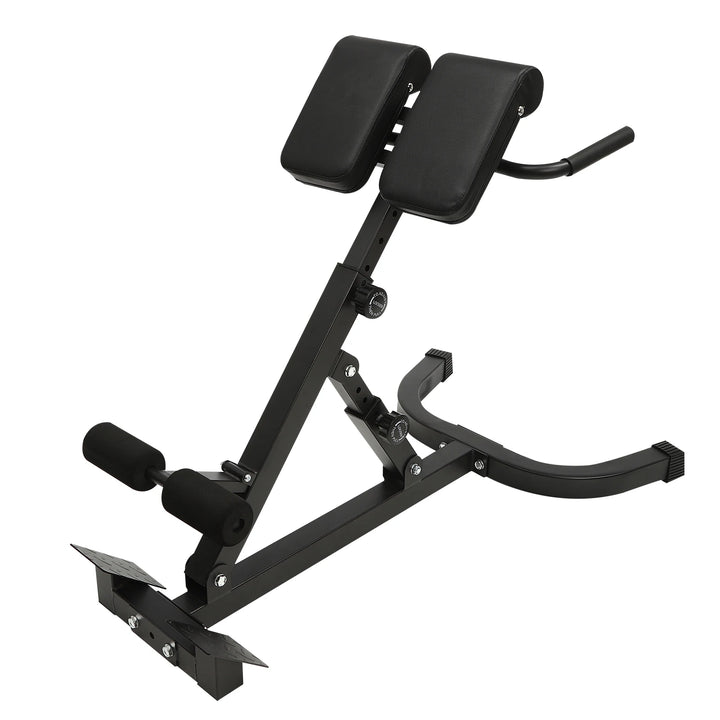 Adjustable Sit up Bench Roman Chair Multi-Function Fitness Stool 8 Pads for Home Gym Full Body Workout 150kg/330lbs