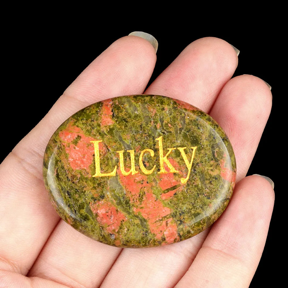 Quartz Thumb Worry Stone – Healing Crystal Oval for Chakra Energy & Meditation