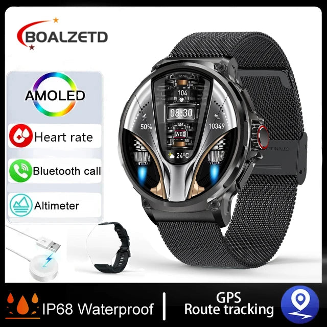 1.85” Ultra HD Smart Watch – GPS, Bluetooth Call, Fitness Tracker